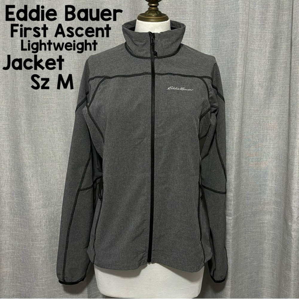 EUC Eddie Bauer First Ascent Lightweight Jacket-Full Zip-Sz M-Fitted-Gray